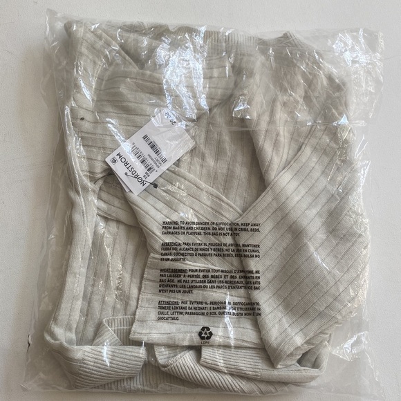 BP. Reagan Rib V-Neck Crop Ivory Sweater, Size XS, NWT - Picture 10 of 11